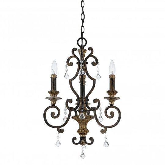 Marquette 3Lt Chandelier Heirloom