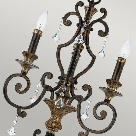 Marquette 3Lt Chandelier Heirloom