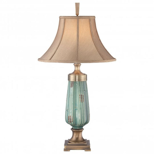 Monteverde Table Lamp Ceramic Glaze/Aged Brass