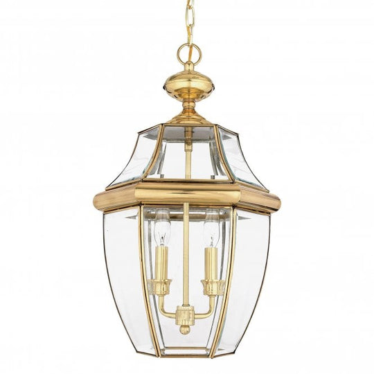 Newbury Large Chain Lantern Polished Gold or Brass