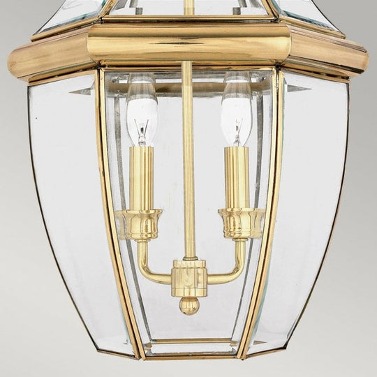 Newbury Large Chain Lantern Polished Gold or Brass