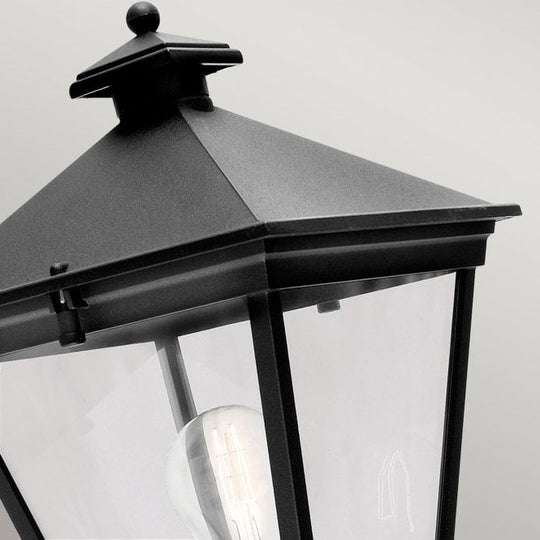Turin Up Wall Lantern Black