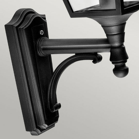Turin Up Wall Lantern Black