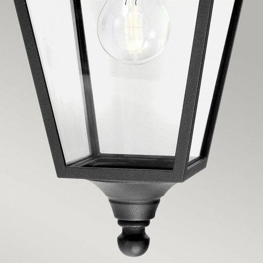 Turin Down Wall Lantern Black