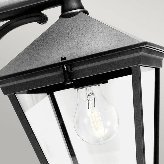 Turin Down Wall Lantern Black