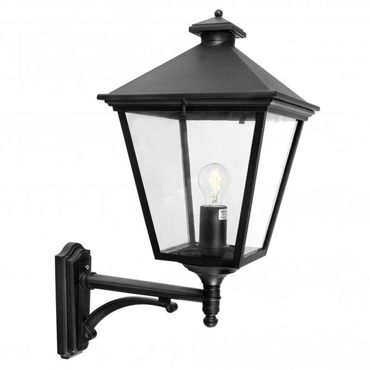 Turin Grande Up Wall Lantern Black