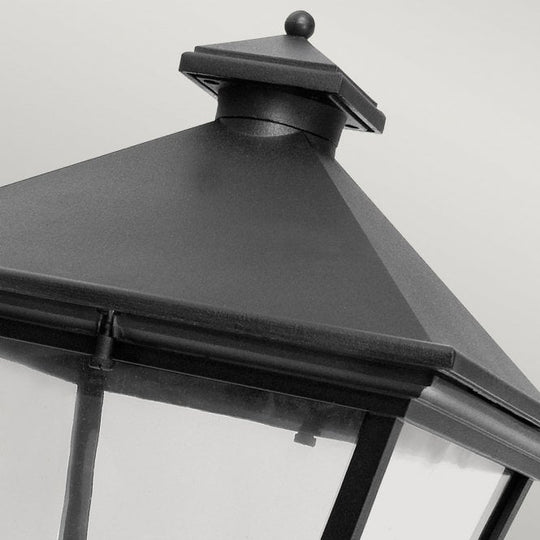 Turin Grande Up Wall Lantern Black
