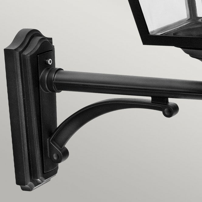 Turin Grande Up Wall Lantern Black