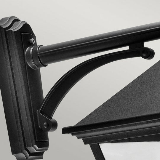 Turin Grande Down Wall Lantern Black