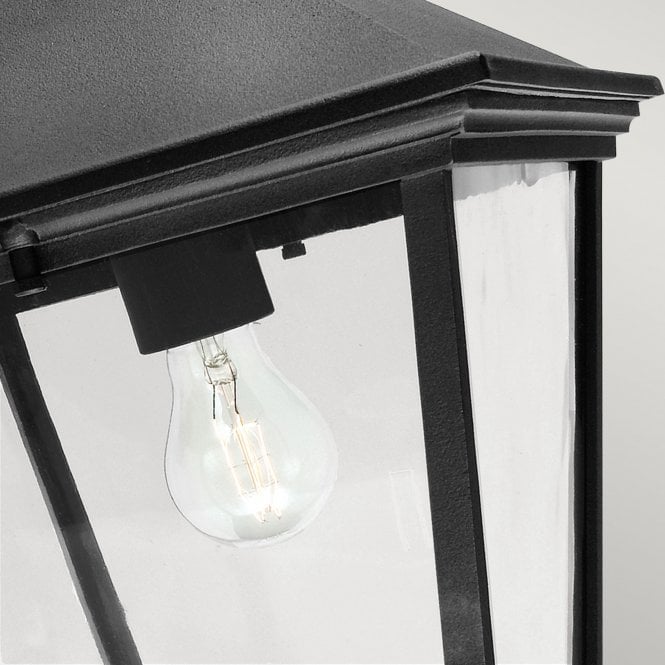 Turin Grande Down Wall Lantern Black