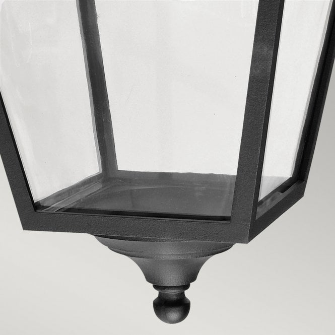 Turin Grande Down Wall Lantern Black
