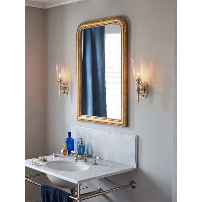 Bathroom Dryden2 wall light with a  Polished Brass finish