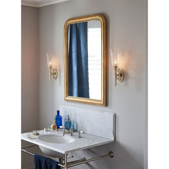 Bathroom Dryden2 wall light with a  Polished Brass finish