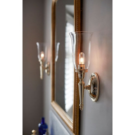 Bathroom Dryden2 wall light with a  Polished Brass finish