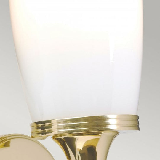 Bathroom Eliot Single Wall Light with a Polished Brass finish