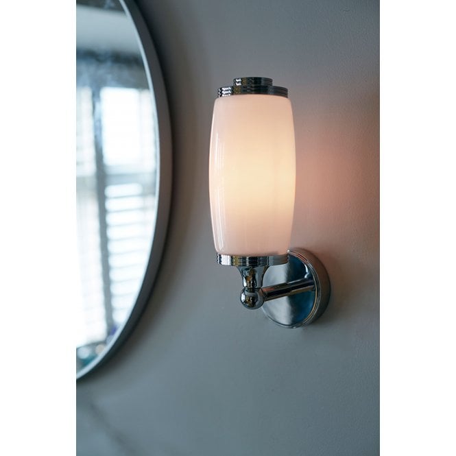 Bathroom Eliot Single Wall Light with a Polished Chrome finish