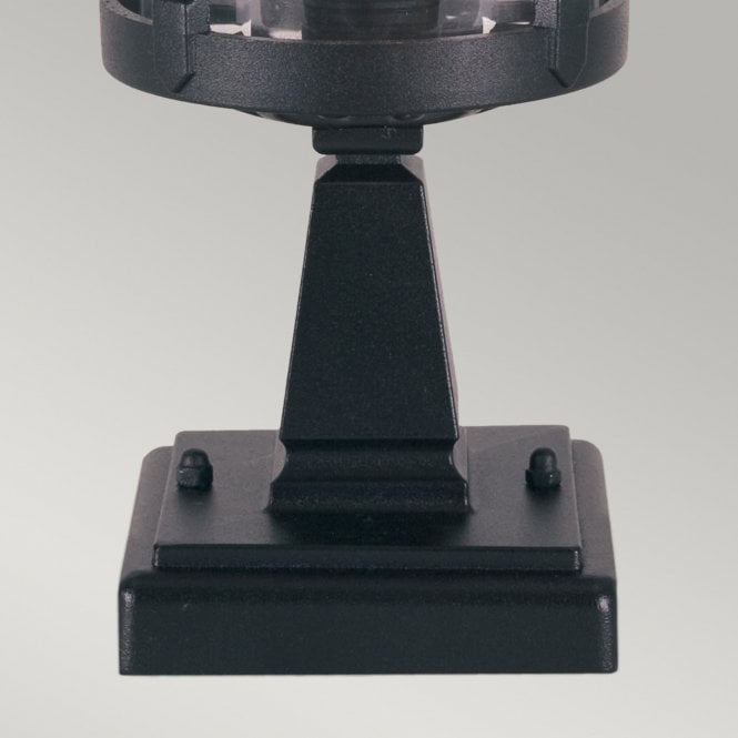 Hereford Pedestal Lantern in a black finish