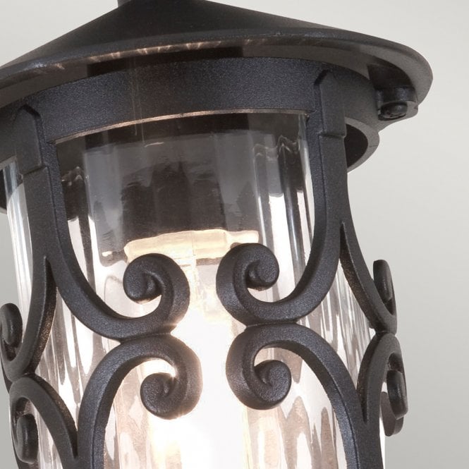Hereford Ridgid Tube Lantern in a black finish