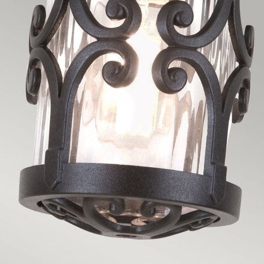 Hereford Ridgid Tube Lantern in a black finish