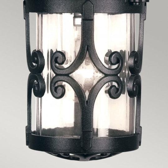 Hereford Porch Chain Lantern in a black finish