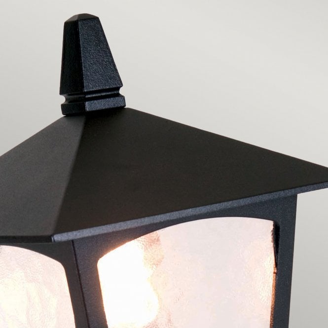 York Pedestal Lantern with a black finish