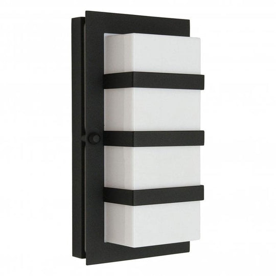 Boden E27 Wall Light Black with opal diffuser