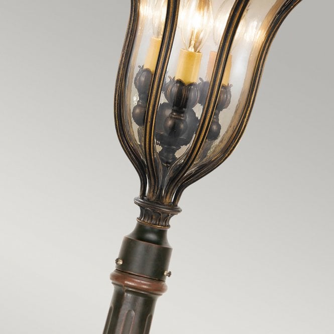 Baltimore Chain Lantern Medium in a weathered bronze finish