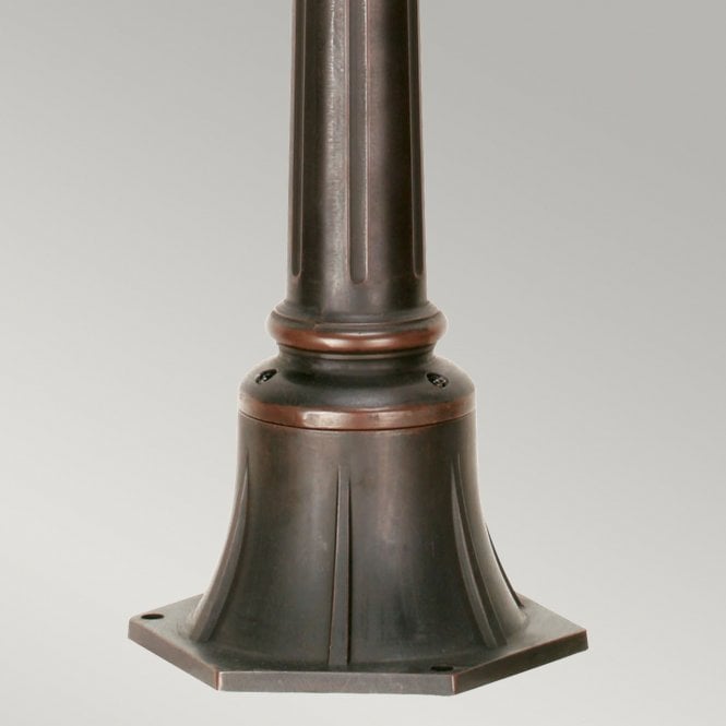 Baltimore Chain Lantern Medium in a weathered bronze finish