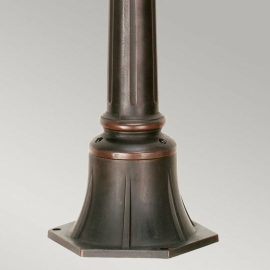 Baltimore Chain Lantern Medium in a weathered bronze finish