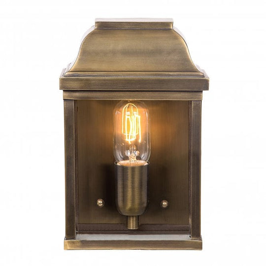 Victoria Wall Lantern with a Brass finish