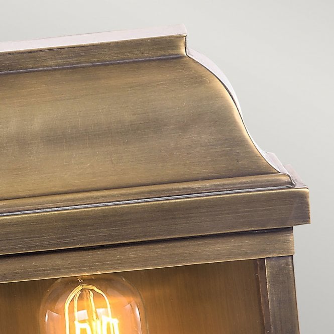 Victoria Wall Lantern with a Brass finish
