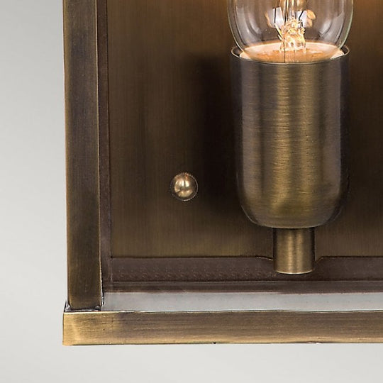 Victoria Wall Lantern with a Brass finish
