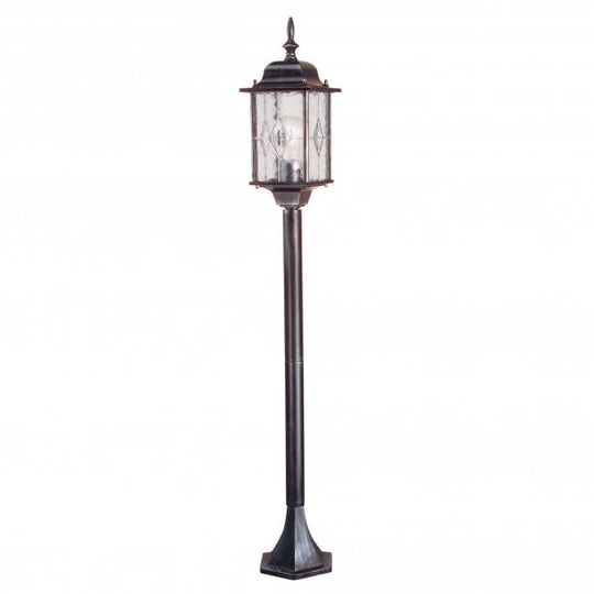 Wexford Pillar Lantern with black/ silver finish