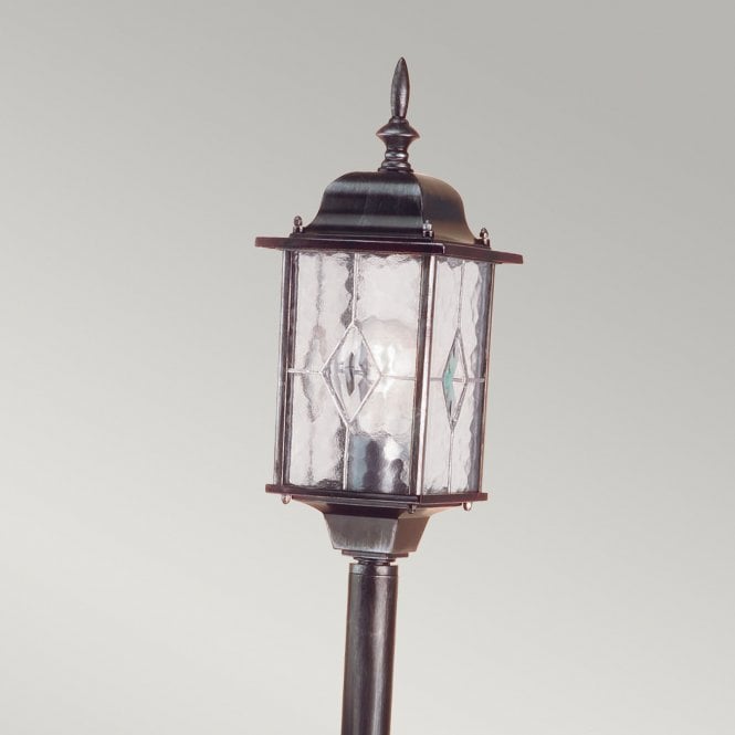 Wexford Pillar Lantern with black/ silver finish