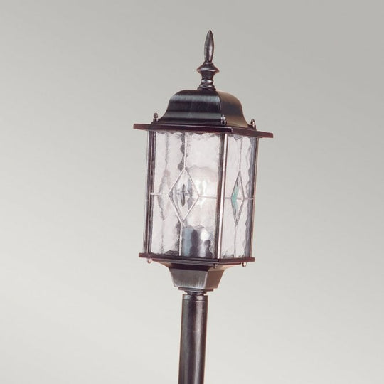 Wexford Pillar Lantern with black/ silver finish