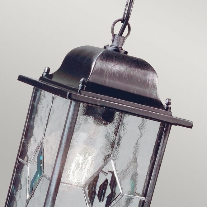 Wexford Chain Lantern with black/ silver finish