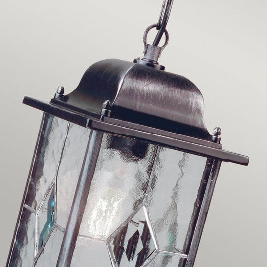 Wexford Chain Lantern with black/ silver finish