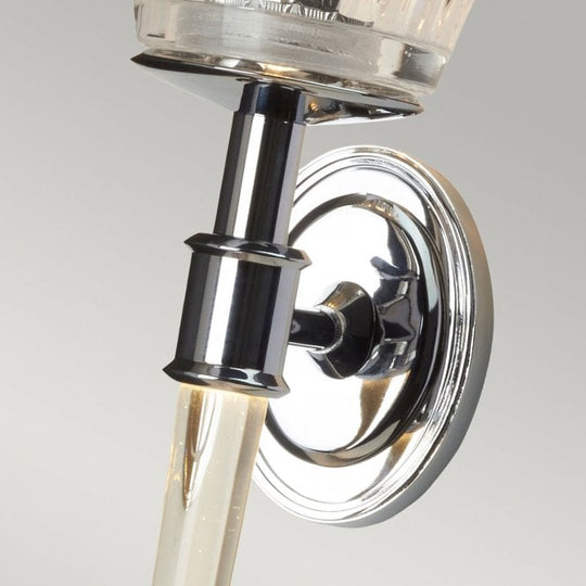 Agatha 2 Light Bathroom Wall Light In Polished Chrome Finish