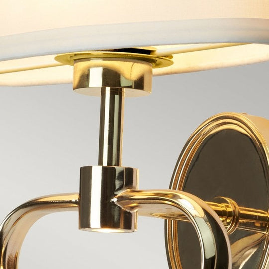 Falmouth 2 Light Bathroom Wall Light In French Gold Finish