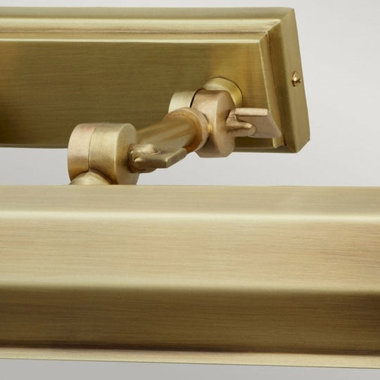 Chawton 2 Light Medium Picture Light In Aged Brass Finish