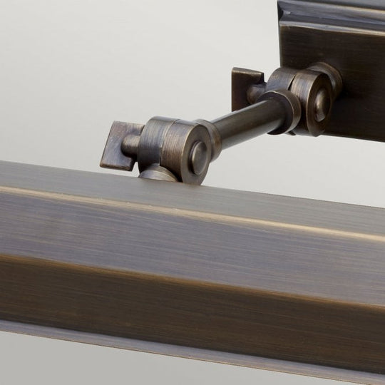 Chawton 2 Light Medium Picture Light In Dark Bronze Finish