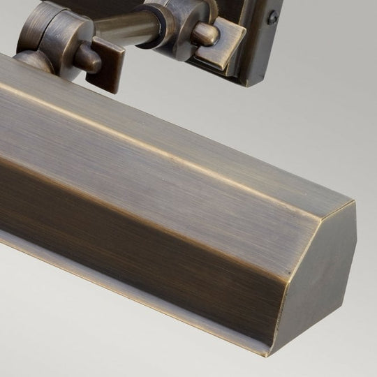 Chawton 2 Light Medium Picture Light In Dark Bronze Finish