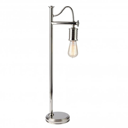 Douille Table Lamp In Polished Nickel Finish