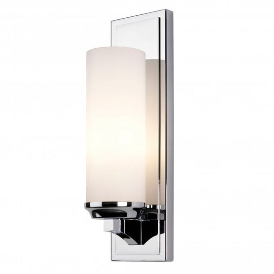 Amalia 1 Light Bathroom Wall Light In Polished Chrome Finish