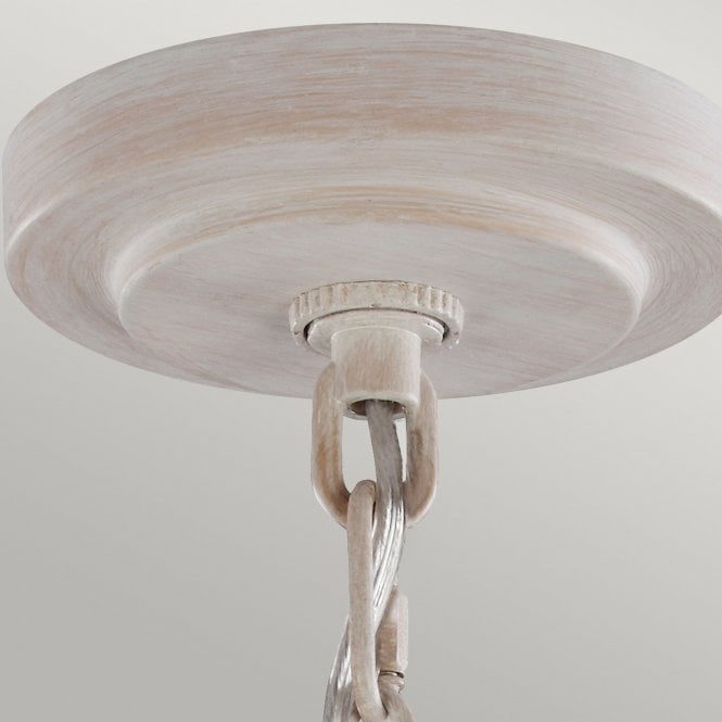 Hartsville 3 Light Chandelier In Chalk Washed / Beachwood Finish