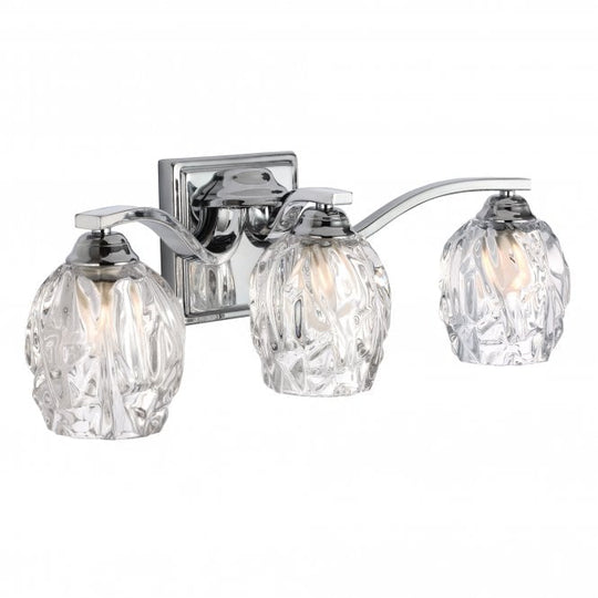 Kalli 3 Light Above Mirror Light In Polished Chrome Finish