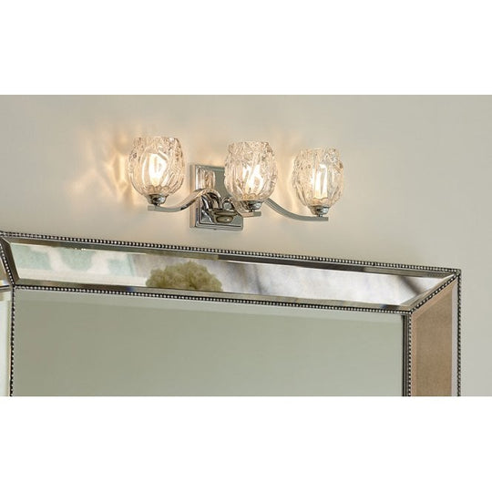 Kalli 3 Light Above Mirror Light In Polished Chrome Finish