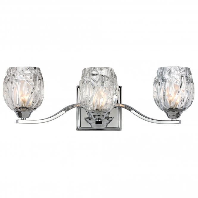 Kalli 3 Light Above Mirror Light In Polished Chrome Finish