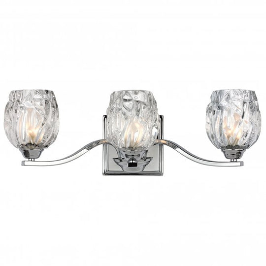 Kalli 3 Light Above Mirror Light In Polished Chrome Finish