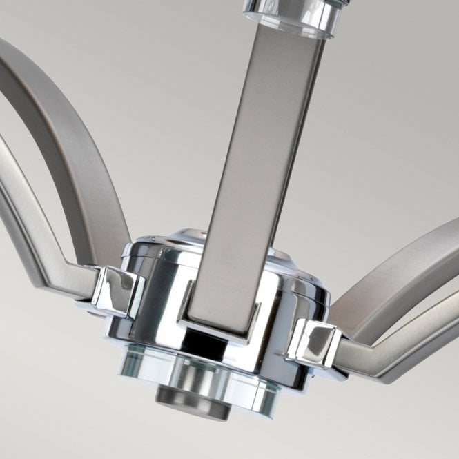 Prospect Park 5 Light Chandelier In Satin Nickel / Chrome Finish